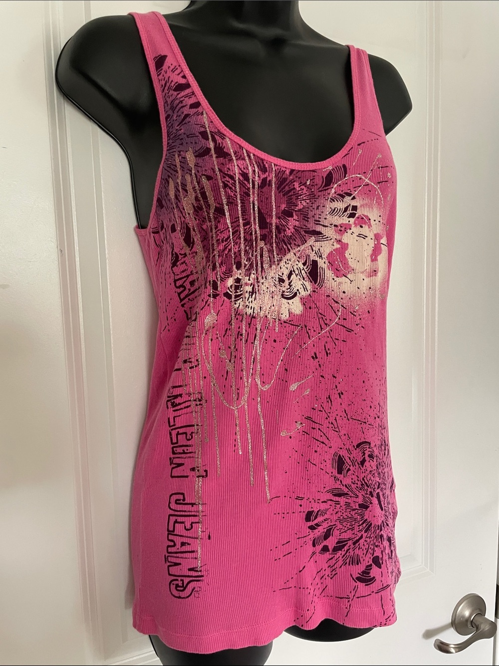 Y2K Calvin Klein Jeans Pink Tank Top